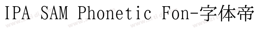 IPA SAM Phonetic Fon字体转换